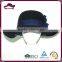 Fashion women wool felt floppy hat, wool felt hat with fancy flowers