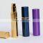 square aluminum high quality 10ml perfume atomizer
