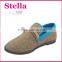 custom leather sneaker double color rubber safety casual shoes for man