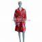 New style floral printing bridal satin robe for wedding