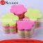 Custom 500 sheets flower shape sticky notes colorful memo pad wholesale