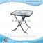 Aluminum folding Glass table