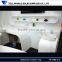 Factory supply acrylic solid surface double undermount bathroom sink