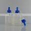 Free samples Glass material 30ml clear rectangle bottle frosted with dropper and childproof cap for cosmetic oil packaging