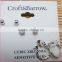Exquisite Fancy 3 Pairs Silver Plating Cubic Zirconia Earring Set
