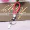 >>>2016 Hot Sale Alloy Metal Car Key Chain Fashion Women Weave Leather Cord Key Chains/