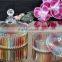 colored spray glass sugar bowl with lid for wholesale
