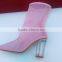 CX340 clear heel mesh upper women dressing boot