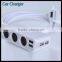 3 Cigarette Lighter Hub Outlets Smart Ic Usb Car Charger For Iphone For Ipad