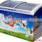 Curved Door Ice Cream Freezer