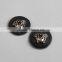 Custom garment leather label with metal