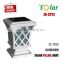 Warm / Cold White Led Solar Gate Post Pillar Light With Ce And Rohs For Garden