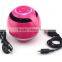 portable wireless Led light round music player mini ball speaker