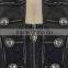 New Black Faux Leather Goth Steampunk Military Coat For Men