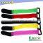 Free sample 100% nylon Hook and loop cable strap with buckle