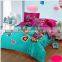 Nantong supplier owl bedding set , 3d bedding sets comforter/duvet/quilt cover bed sheet