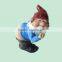 Resin outdoors cheap Mooning Garden Gnome Figurine