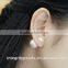 925 sterling silver earring double side earring shell pearl earring