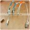 Get free sample long length colorful zipper usb cable 2 in 1 metal connector