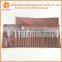 Beauty new brown cosmetic brushes tools rhinestone Goat Hair Face 24pcs Professional Makeup Brushes Sets