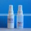 1oz (30ml) Cylinder Shape Plastic HDPE Spray Bottle, with Fine Mist Sprayer, Nasal Sprayer, Oral or Throat Sprayer, Screw Neck