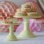 Milk Glass Cake Stand Plate Pastel Colours