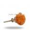 Glass Orange Bubble Knob