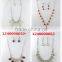 New arrival diamond around fancy pearl necklace set