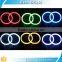 For Car Headlight 12V 2835 95mm Led Ring Lamp Colorful Led Mobile App Wifi Control Rgb Angel Eyes