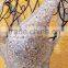 Sparkling Silver Sequin Beaded Pearls Evening Dresses 2016 Latest Fashion Sexy See Through Deep V-neck Robes De Soiree ML211