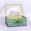 Colorful printed paper gift box with clear pvc window