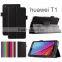 Lychee Texture PU Leather Case cover with Stand For HUAWEI T1 T1-701U FOLDING LEATHER CASE POUCH tab2 case
