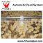 automatic poultry pan feeding system for broiler farm equipment