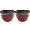 outdoor decorative plastic gradient colored planter