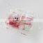 Cosemtic cotton puff printed drawstring bags witn cotton line