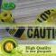 pe woven cloth logo print caution tape