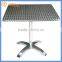 Stainless Steel table top and Aluminium table Base Metal Dining Table L83302