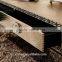 2015 new arrival stainless steel legs pu covering center coffee table