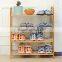 Factory Price Wholesale 4 Tier Practical Promotion Wooden Shoe Rack