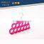 11 holes antiskid silk scarf flocked hangers,excellent silk scarf bound,ABS, Nylon villi,Chrome plated hook