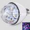 Hot selling Auto Mini Party Induction Light LED Bulbs E27 3W Bulb Full Color RGB LED Plastic Rotating Lamp with Remote Control