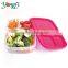 Wholesale BPA Free Plastic 3-Compartment Container Bento Lunch Box