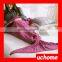 UCHOME Mixture Crocheted Thick Knited Mermaid Tail Blanket