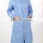 2017 high quality medical scrubs,white blue color hospital uniforms