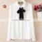 ladies new design fashion white chiffon shirt ; blouse ;