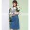 Summer High waist half skirt female cowboy Printed Fashion Casual Women skirt
