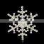 Wholesale women christmas brooch 2016 rhinstone snowflake christmas brooch for wedding