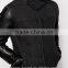 2016 Men's Black Cool Denim Jacket With Faux Leather Sleeves