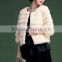 Ladies keep warm winter and autumn short thicken woman rabbit fur coat lady faux fur pure collar jackets