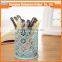 Cheap Wholesale Good Quality Mental Carved Hollow Pen Holder for School and Office